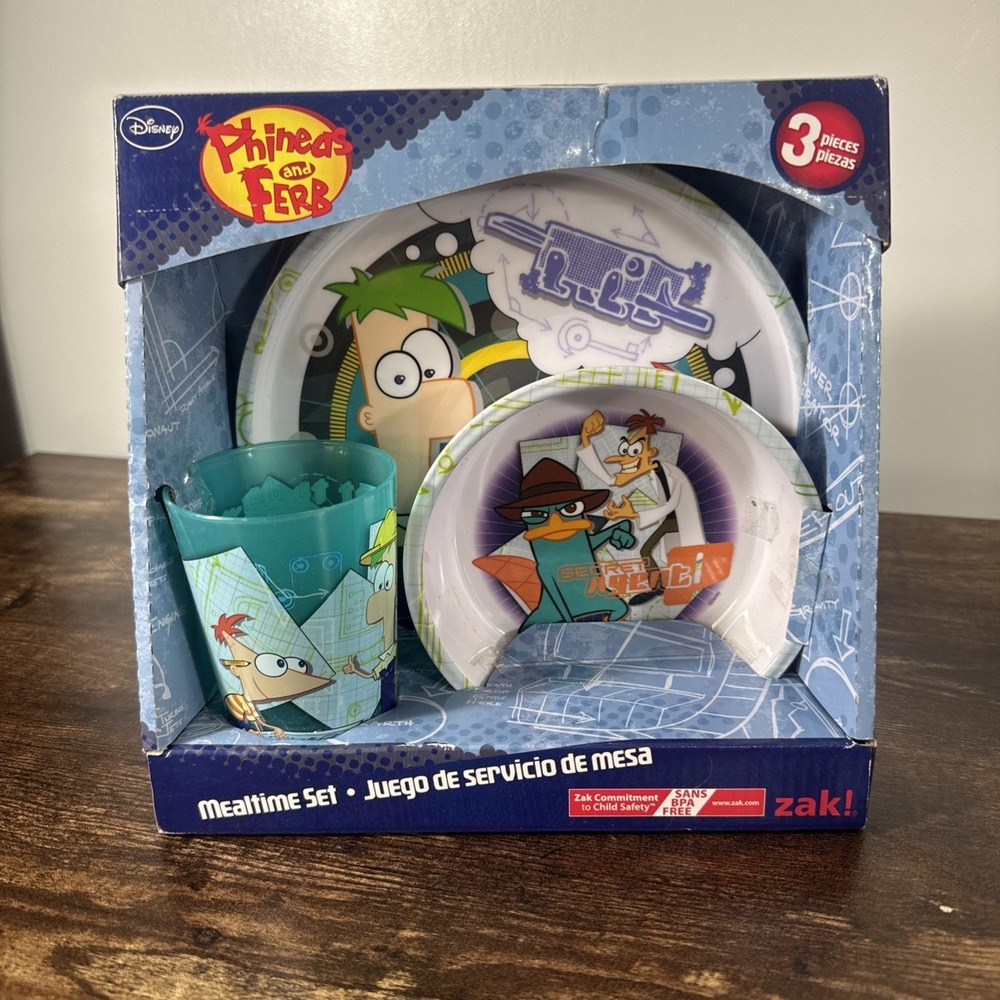 Disney Phineas & Ferb Dish Set